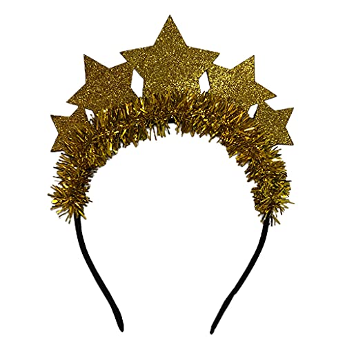 Haarreifen für Neujahr, Glitzer, Lametta, Kopfschmuck, Neujahr, Weihnachten, Party, Haarschmuck von LIGSLN