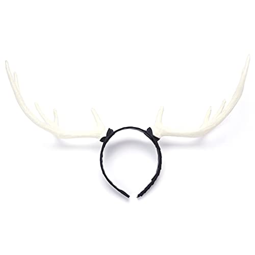 Hirschhorn-Kopfschmuck Elch Stirnband für Frauen Halloween Party Weihnachten Haarreifen Cosplay Haarschmuck von LIGSLN