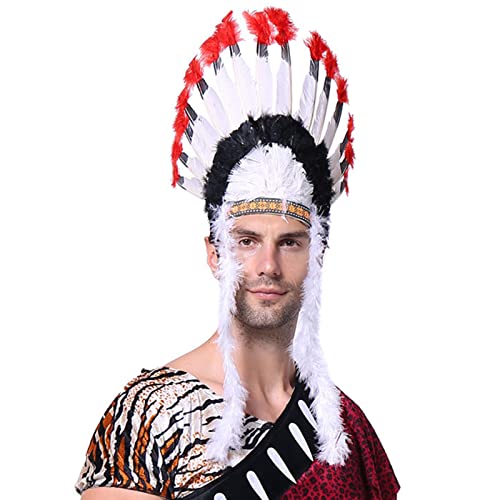 Indischer Kostüm, Kopfschmuck, Federhaarkleid, Kopfschmuck, Stirnband, Haarstyling, Haarschmuck von LIGSLN