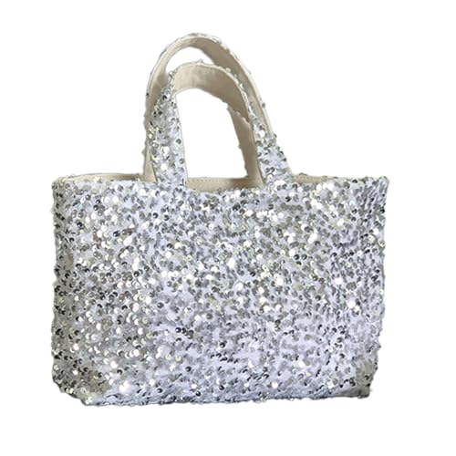 LIGSLN Glitzernde Pailletten, Handtasche, Shopper für Damen, Schultertasche, Crossbody-Tasche, großes Fassungsvermögen, Glitzer-Tragetasche für Clubbing, Bg, 28*10*20cm von LIGSLN