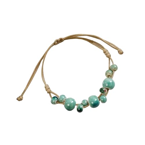 LIGSLN Keramik-Handgelenkkette, farbecht, angenehm zu tragen, für modebewusste Frauen und Bastel-Enthusiasten, Mode-Accessoires, Einheitsgröße, Wie beschrieben von LIGSLN