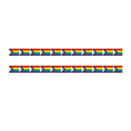 LIGSLN Regenbogen-Flaggen-Bänder, wasserdicht, Regenbogen-Armband, bunte Handgelenkschlaufen, elastisches Haarband, Schmuck, Party-Dekoration, Einheitsgröße, Kein Edelstein von LIGSLN