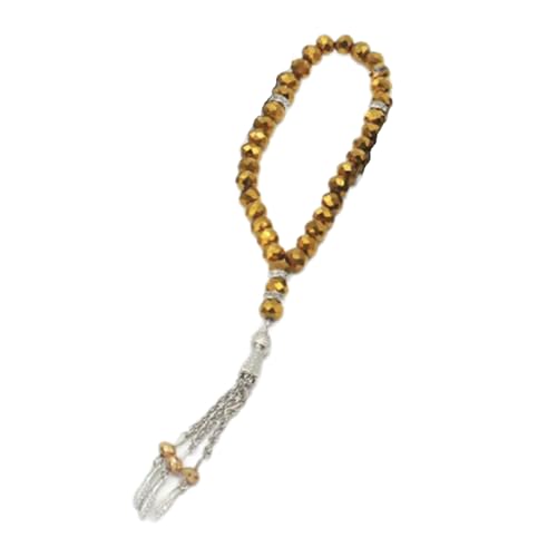LIGSLN Tasbih-Armband mit 33 Perlen, Legierung, islamischer Schmuck, Gebetskette, Armband, Charm, Handkette, Einheitsgröße, Kein Edelstein von LIGSLN