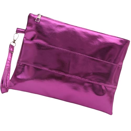 LIGSLN Trendige Umschlag-Clutch-Tasche, raffiniertes metallisches PU-Leder, Handschlaufe für modebewusste Frauen, modische Handgelenktasche, a, One Size von LIGSLN