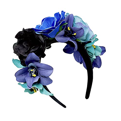 Party-Stirnband für Braut, Stoff, Rose, Blume, Haarreif für Erwachsene, Damen, eleganter Kopfschmuck, Festival, Strand, Kopfschmuck, Zubehör, Haarschmuck für Frauen, Hochzeit von LIGSLN