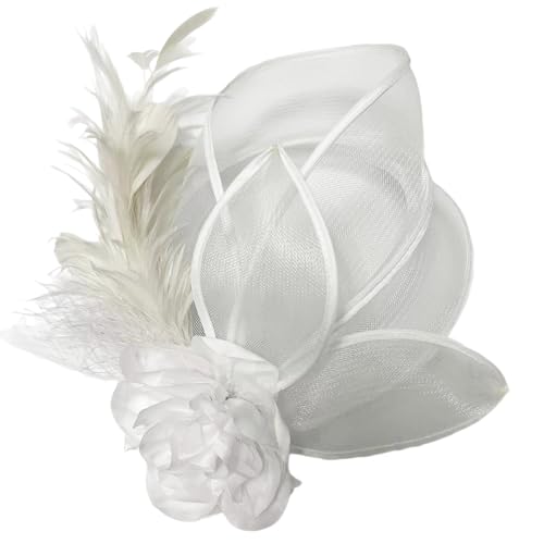 Roleplay Flapper Hut Fascinator Hut Party Haarnadel Pferderennen Kopfschmuck für Cocktailpartys Maskerade Französischer Hut von LIGSLN