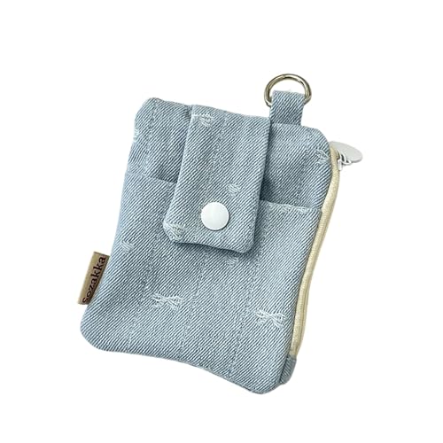 Star Change Geldbörse Geldtasche Münzkarte Aufbewahrung Fall Schleifen Geldbörsen Tasche Schöne Schleifen Karten Aufbewahrung Fall Tasche Stern Geldbörse Münzbörse, Hellblaue Schleife, Mass Beauty von LIGSLN