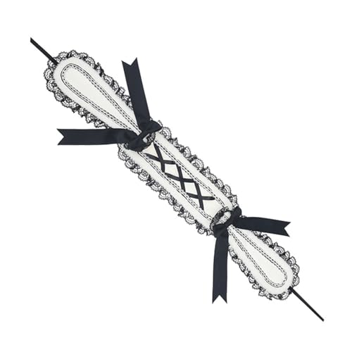 Süßes Haarband mit Hasenohren, Spitzenbesatz und abnehmbarer Schleife, Hasenohren für verschiedene Anlässe, Damen-Kopfschmuck von LIGSLN