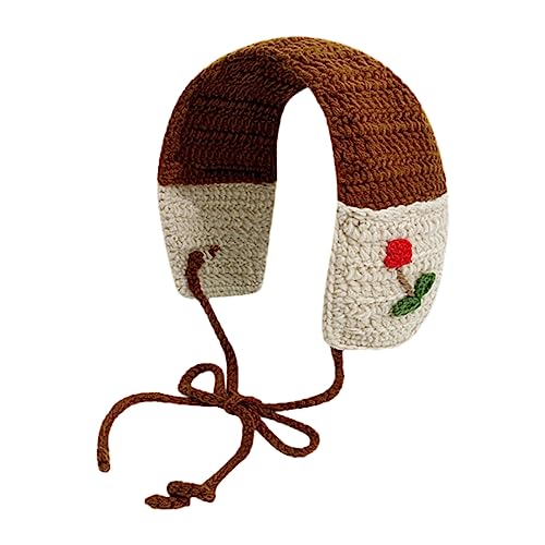 Weiches Damen Haarband Mit Blumenmuster Florales Kopftuch Exquisites Handgewebtes Stirnband Bandana Haarband Für Den Urlaub Gehäkeltes Haarband von LIGSLN