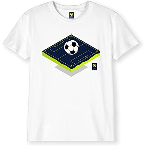 LIGUE 1 UBER EATS Unisex Kinder Boligf1ts004 T-Shirt, weiß, 6 Jahre von LIGUE 1 UBER EATS