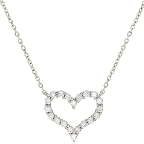 LIHELEI Kette Damen S925 Sterling Silber, Herz Anhänger Halskette für Frauen Schmuck, Geburtstags Valentinstag Weihnachten Geschenk für Sie Frau Freundin - Herz von LIHELEI