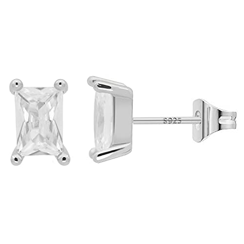 LIHELEI Ohrstecker Ohrringe Damen Silber, S925 Sterling Silber Ohrringe Ohrstecker mit AAA Zirkonia für Damen Mädchen-Silber von LIHELEI