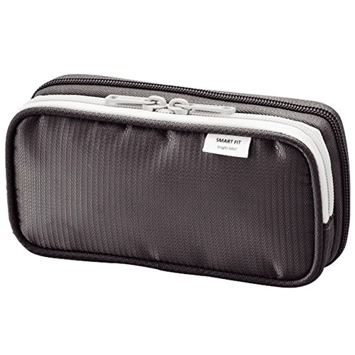 Lihit Lab Etui für zwei Kugelschreiber, schwarz, 8,4 x 17,5 cm (A-7660–24) 3.3" x 6.9" schwarz von LIHITLAB