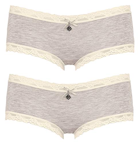 Like It Damen Panty Silverstar 6016 - 2er-Pack (S, Ivory) von LIKE IT