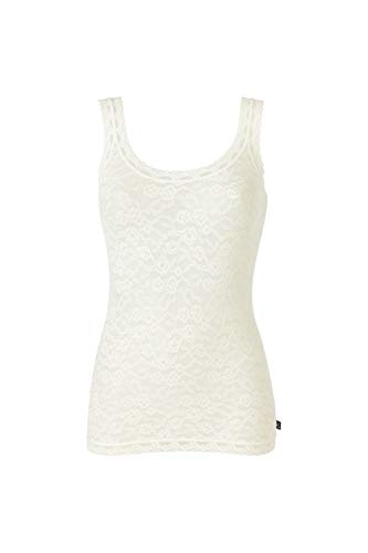 LikeIt Damen Spitzen-Top Ivory,Größe S von LIKE IT