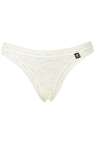 LikeIt Damen Spitzenstring Ivory,Größe M von LIKE IT