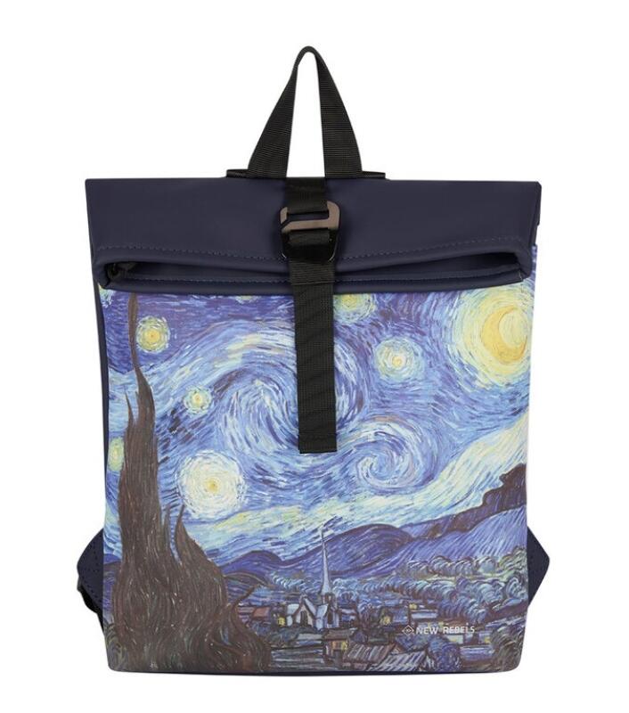 LIKE it a LOT - Funktionsrucksack Roltop Rucksack Mini Starry Night Multicolor von LIKE it a LOT