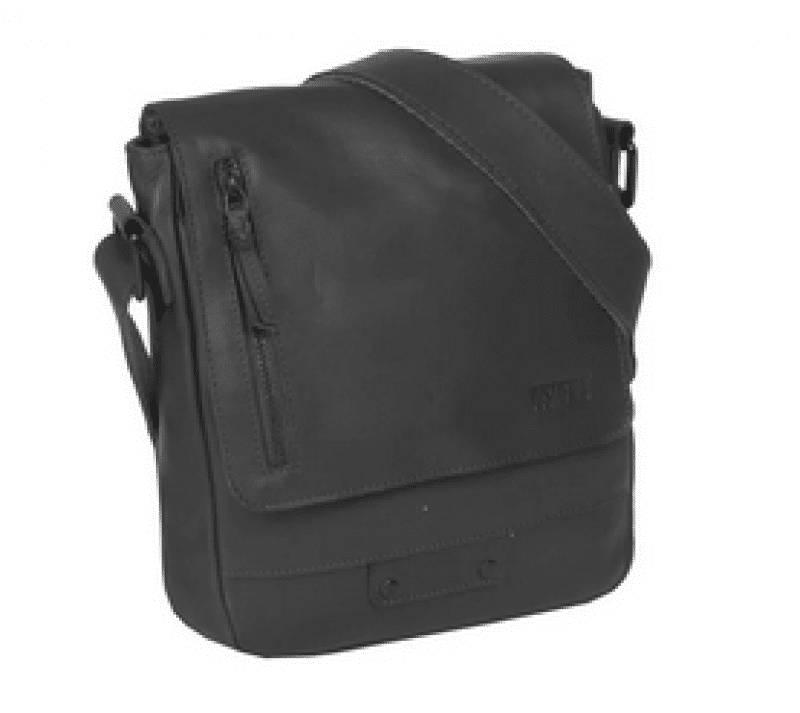 LIKE it a LOT - Justified Bags Kaizer Schultertasche echt Leder schwarz Schwarz von LIKE it a LOT