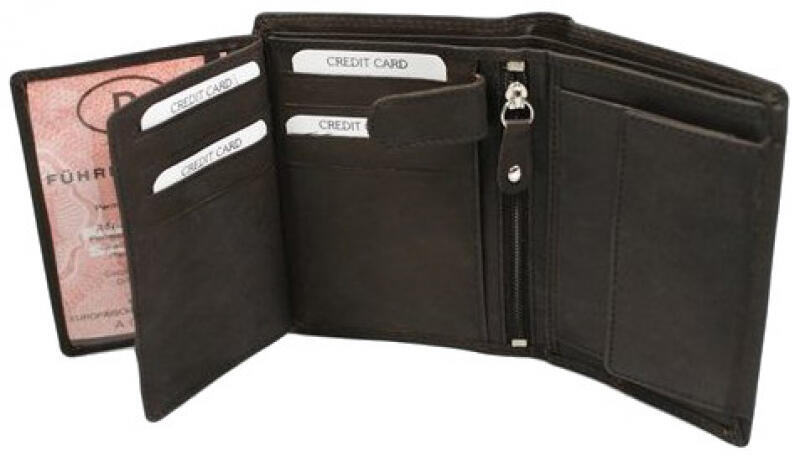 LIKE it a LOT - Like it a Lot Magnum Kombibörse Hochformat echt Leder schwarz Schwarz von LIKE it a LOT