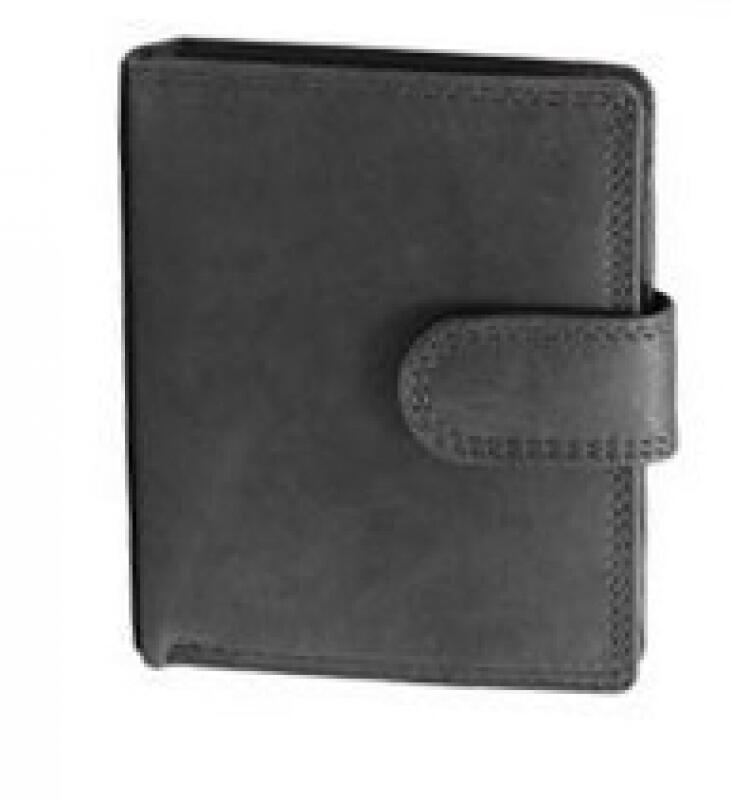 LIKE it a LOT - Like it a Lot Magnum Kombibörse Hochformat mit Riegel echt Leder schwarz Schwarz von LIKE it a LOT