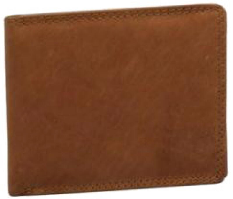 LIKE it a LOT - Like it a Lot Magnum Scheintasche Querformat echt Leder cognac Braun von LIKE it a LOT