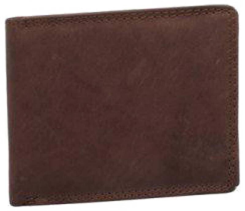 LIKE it a LOT - Like it a Lot Magnum Scheintasche Querformat echt Leder dunkelbraun Braun von LIKE it a LOT