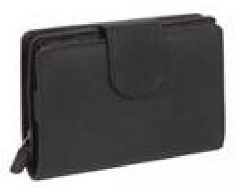 LIKE it a LOT - Like it a Lot Wippy Damenbörse echt Leder schwarz Schwarz von LIKE it a LOT