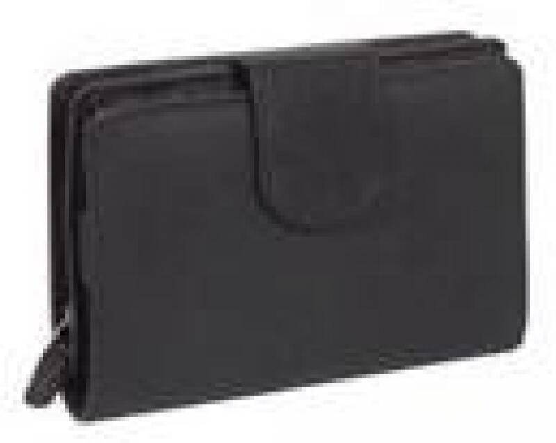 LIKE it a LOT - Like it a Lot Wippy Damenbörse echt Leder schwarz Schwarz von LIKE it a LOT