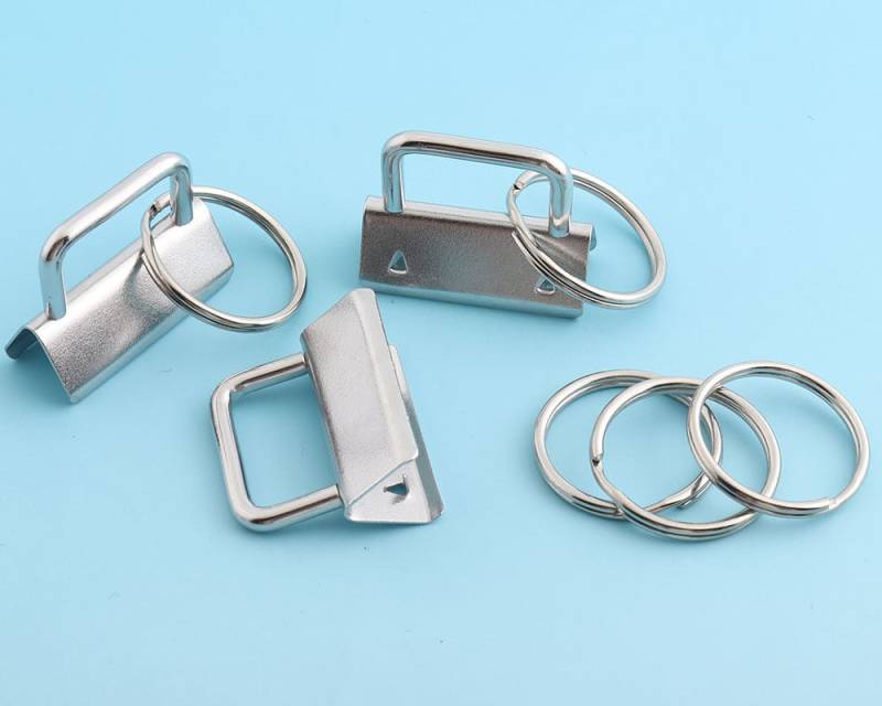 1 1/4" Schlüsselanhänger Hardware Silber - 10Pcs-Webbing Metall Schlüsselarmband von LIKEBAGS