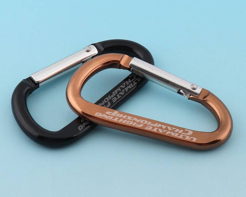 Braun /Schwarz Karabiner Schlüsselanhänger 68mm Große Schlüsselanhänger Fest Aluminium von LIKEBAGS