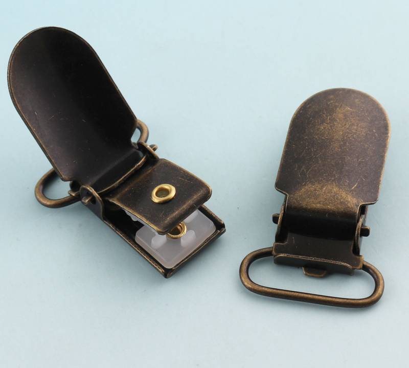 Bronze Hosenträgerclips 10 Stück 39 20 Mm Metall Kam Clips Dummy Schnuller Straps Slide Teller Versorgung von LIKEBAGS