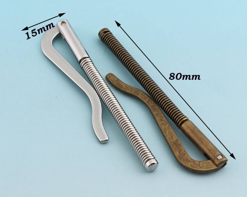 Frühling Geld Clips 4Pcs 80 15mm Silber Brieftasche Diy Clip Zubehör Für Leder Handwerk Werkzeuge Geldbörse Hardware von LIKEBAGS