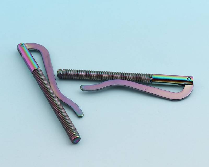 Frühling Geld Clips 5Pcs 75 15mm Regenbogen Brieftasche Diy Clip Zubehör Für Leder Handwerk Werkzeuge Cash Holder von LIKEBAGS