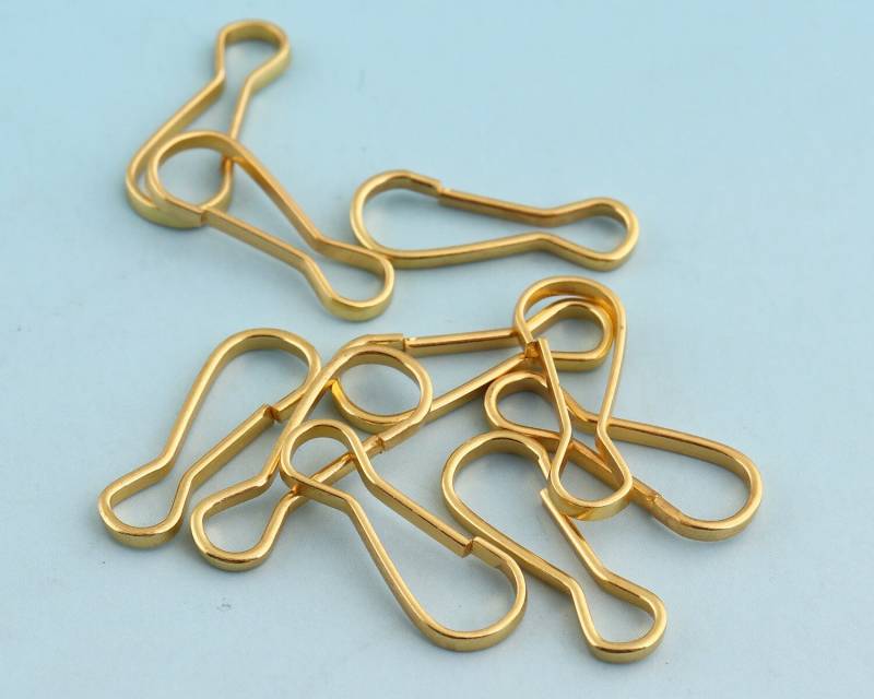 Gold Lanyard Haken Clips 30Pcs 3/4"(20mm Ton Verschluss Für Id-Karte Schlüsselanhänger Reißverschluss Zieht von LIKEBAGS