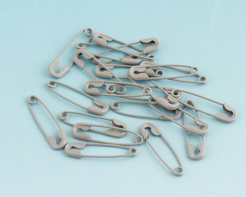 Graue Sicherheitsnadeln 500Pcs 18 5mm Mini Brosche Vergoldete Stifte Hängen Tags Nähen Versorgung von LIKEBAGS