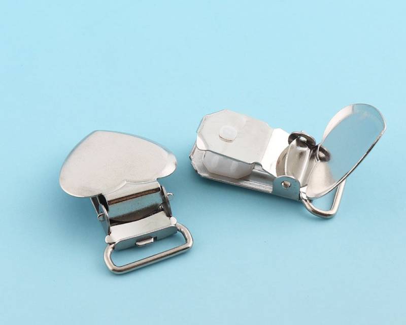 Herz Hosenträger Clips 10Pcs 35 18mm Metall Kam Dummy Schnuller Slide Adjusters Versorgung von LIKEBAGS