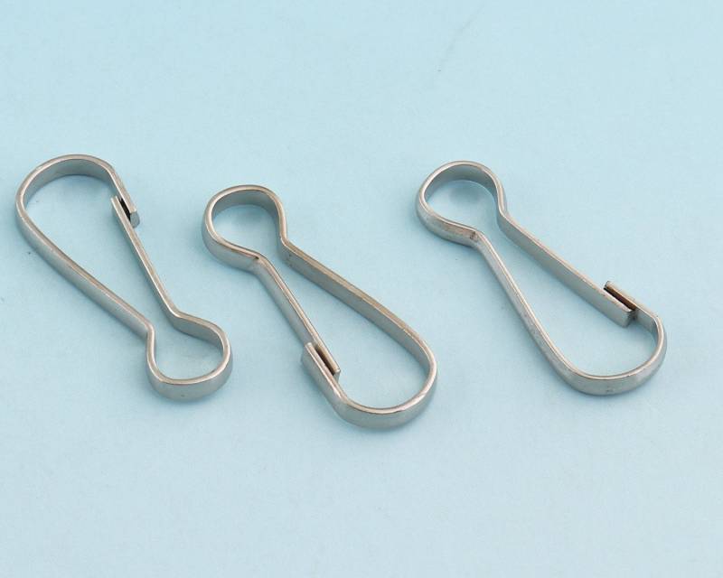 Lanyard Haken Clips 30Pcs 1 1/4"(32mm Silber Ton Verschluss Für Id-Karte Schlüsselanhänger Reißverschluss Zieht von LIKEBAGS