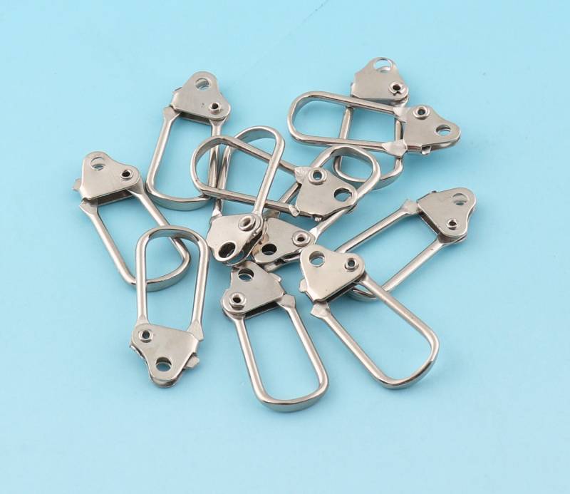 Lanyard Haken Clips 50Pcs 1"(25mm Silber Ton Verschluss Für Id-Karte Schlüsselanhänger Reißverschluss Zieht von LIKEBAGS