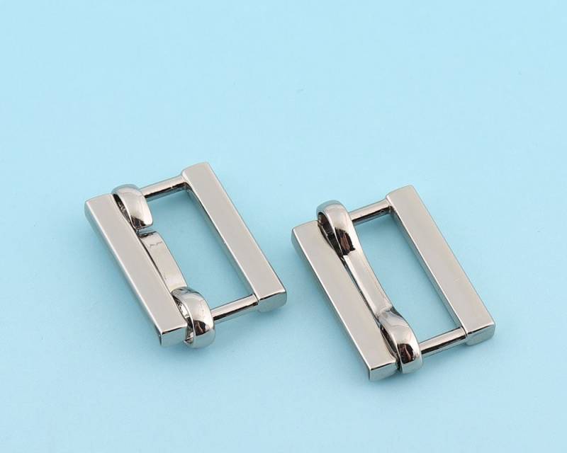 Mini Adjuster Schnalle 6Pcs 5/8" Silber Gürtel Schnalle Regler Slider Leder Handware Schuh Machen Zubehör von LIKEBAGS