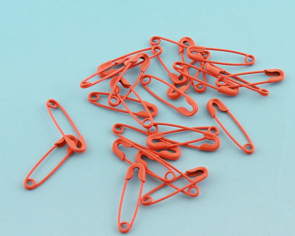 Orange Sicherheitsnadeln 100-300Pcs 18 4mm Mini Brosche Kleidung Pins Hängen Tags Nähen Versorgung von LIKEBAGS