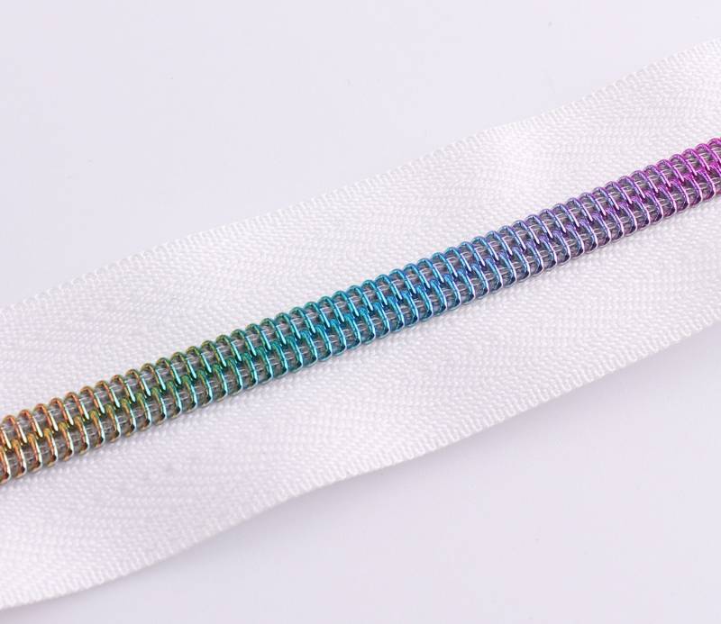 Regenbogen Reißverschluss Puller Tape Size5 " 5 Yards Spule Mit Metall Verschluss Slider Für Zip Kopf Geldbörse Machen Hardware von LIKEBAGS