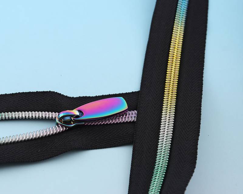 Regenbogen-Reißverschluss-Tape Oder Anhänger Größe 5 Yards Regenbogen Spule Mit Puller Metall Reißverschluss Slider Für Zip-Kopf Geldbörse von LIKEBAGS