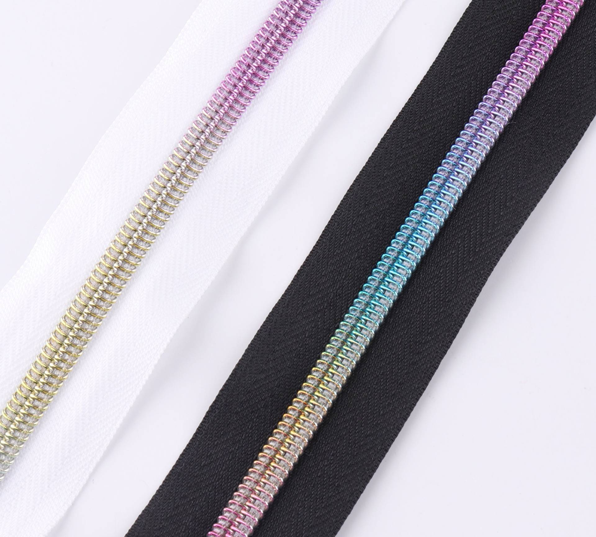 Regenbogen Spulen Reißverschluss Band Größe 5 X 1M-3M Nylon Spule Metall Verschluss Slider Für Zip Kopf Geldbörse Machen Hardware von LIKEBAGS