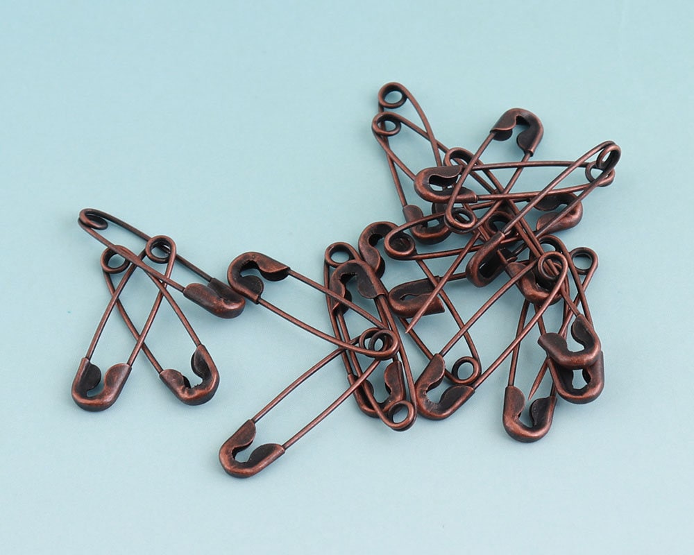 Rote Kupfer Sicherheitsnadeln 200Pcs 20 5mm Mini Glühbirne Sicherheit Pins Vergoldet Hängen Tags Nähen Versorgung von LIKEBAGS