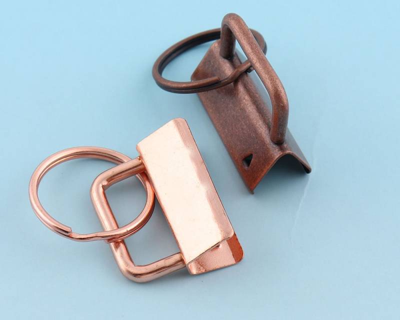 Schlüsselanhänger Hardware 15Pcs 32mm Rose Gold Schlüsselschlüssel Schlüssel Eckfeld Metall Armband Webbing von LIKEBAGS