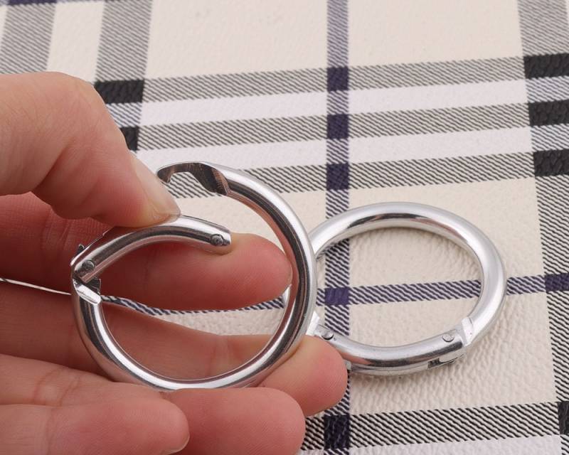 Silber Karabiner Aluminium Schlüsselanhänger Graviert Cool Metall Karabiner-6Pcs von LIKEBAGS