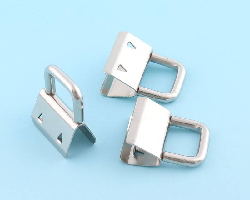 Silber Schlüsselanhänger Mit 15Pcs 20mm Band Schlüsseleck Metall Armband Hardware von LIKEBAGS