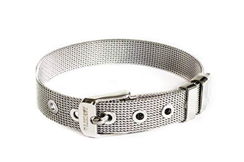 LIKERY Charmband | Mesh-Charmband | Mesh-Armband | Für Frauen, Mädchen, Jugendliche | Erhältlich in Silber, Gold, Rosé Gold (Silber) von LIKERY
