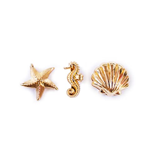 LIKERY "Oceanlover" Charm-Set | Drei sommerliche Charms – Muschel, Seepferdchen, Seestern | Maritime Charmband Anhänger | Mesh Armband LIKERY "Oceanlover" Charm-Set | Drei sommerliche Charms – Muschel, Seepferdchen, Seestern | Maritime Charmband Anhänger | Mesh Armband von LIKERY