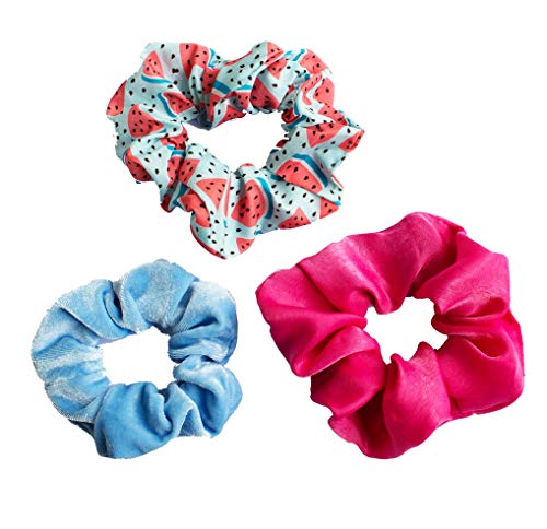 Supersofte LIKERY Scrunchies | Haargummis und Armbänder | Geschenke für Frauen Kinder Mädchen (MelonCooler) von LIKERY